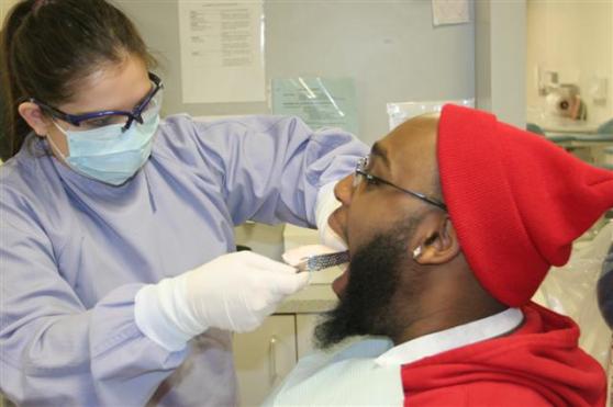 GRCC Football Team Gets Fitted for Mouthguards by GRCC Dental Program